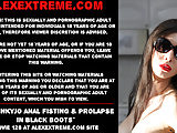 Hotkinkyjo – anal fisting & prolapse in black boots